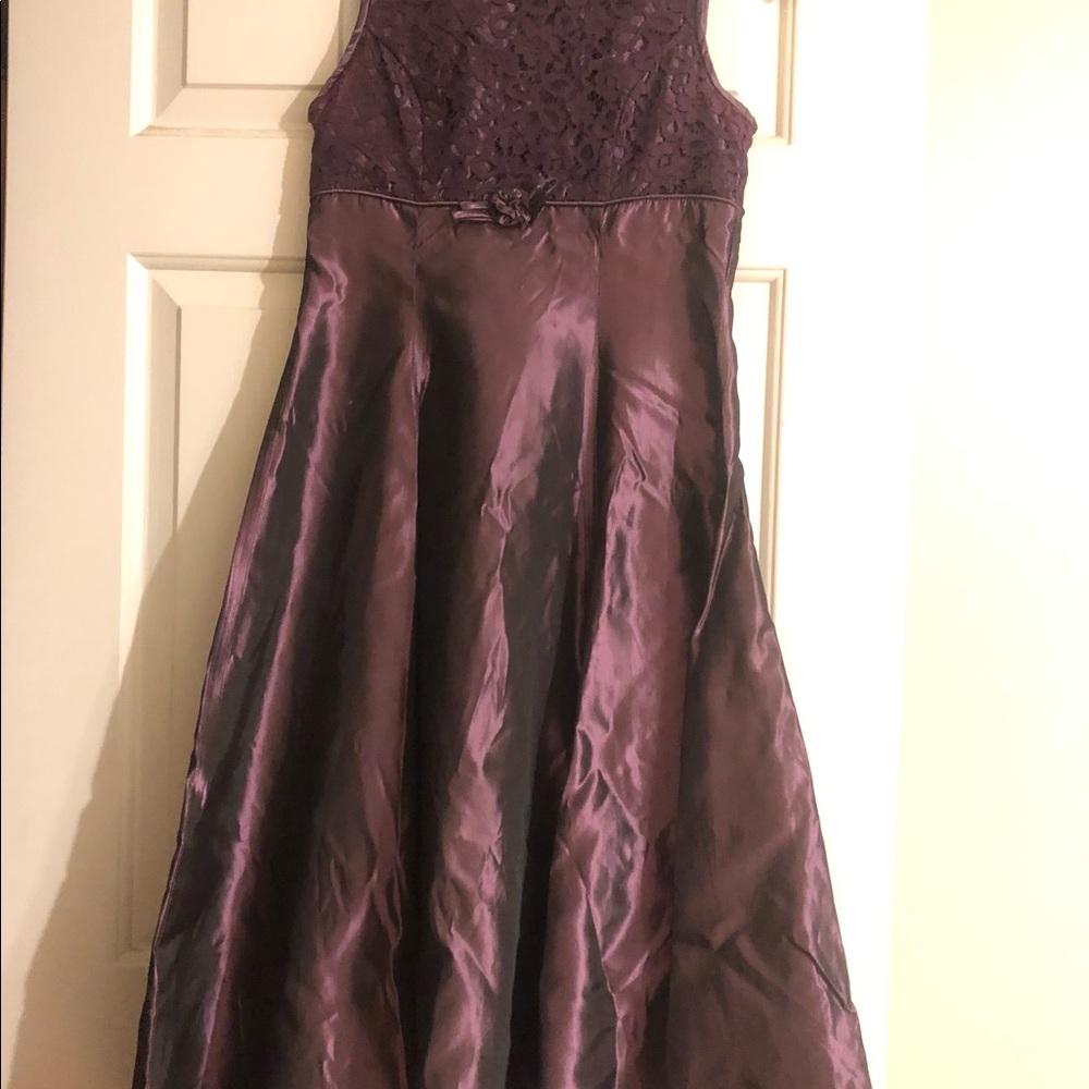 Jessica McClintock Girls Millennium 2000 size 12. Eggplant Party Dress.